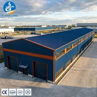 Almacén Prefabricado de Estructura de Acero Desmontable y Duradera, Edificio Industrial de Alta Resistencia, Taller Metálico Aislado de Ahorro Energético