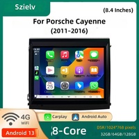 Pour Porsche Cayenne, écran tactile central de navigation monté sur le tableau de bord avec écran IPS, CarPlay sans fil, Android Auto, 4G WiFi