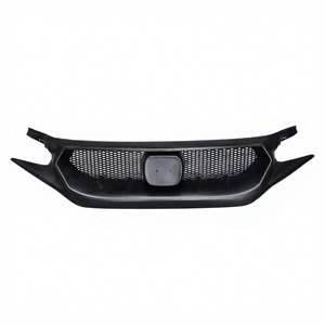 Grille de pare-chocs avant en FRP style JS pour Honda Civic 10ème génération FK8 Type R Si 2016+ Tuning automobile - Product Image 1