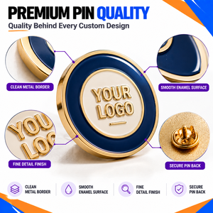 Pins de Esmalte Personalizados, Pins Metálicos para Solapa, Insignias con Logotipo Personalizado, Diseño Personalizado, Regalos Promocionales, Fabricante Mayorista - Product Image 3