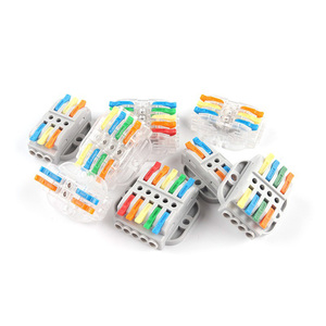 Compact Universal Wire <b>Splitter</b> Terminal Block 2-Pin Copper LED Lamp Push-In Conductor Compact Wiring <b>Cable</b> Power Connectors - Product Image 5