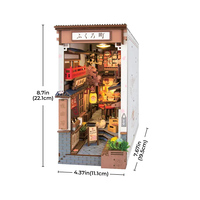 Robotime Rolife Puzzles en Bois 3D TGB11 Sakura Wine Alley Kit de Diorama pour Étagère, Maison Miniature DIY