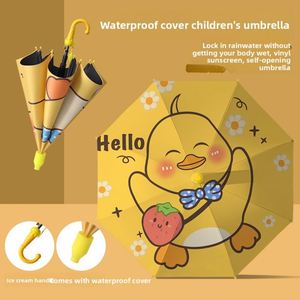 Paraguas Semiautomático para Niños, Especial para Niños de Primaria y Niñas de Jardín de Infancia, para Niñas de 8 Años y Niños de 9 Años - Product Image 1