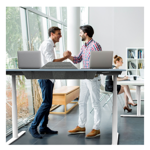 Escritorio Eléctrico Moderno Convertible de Metal ZGO con Altura Ajustable para el Hogar y la Escuela, 575-1255 mm, <span class=keywords><strong>2</strong></span> Motores, Blanco - Product Image 3