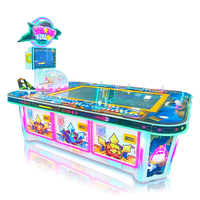 Jeu de devinettes Shark Ocean Arcade pour 6 joueurs, console de jeu de devinettes interactive, système anti-hack certifié Fair Play pour les salles d'arcade