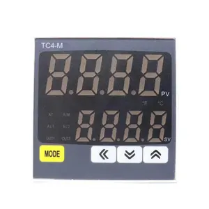 TC4-M Controlador de temperatura digital com display duplo K J E T S entrada série TC4 termostato PID controlador de temperatura