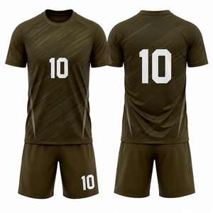 ชุดยูนิฟอร์มฟุตบอลขายส่ง เสื้อและกางเกงขาสั้นแบบกำหนดเอง ระบายเหงื่อได้ดี น้ำหนักเบา ผู้ผลิตชุดกีฬาสำหรับทีม - Product Image 3