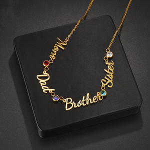 Catena per Pancia Qiuhan in Acciaio Inossidabile con Pietra del Mese di Nascita, Placcata Oro 18k, Regalo Personalizzato per Ragazze Sexy - Product Image 3