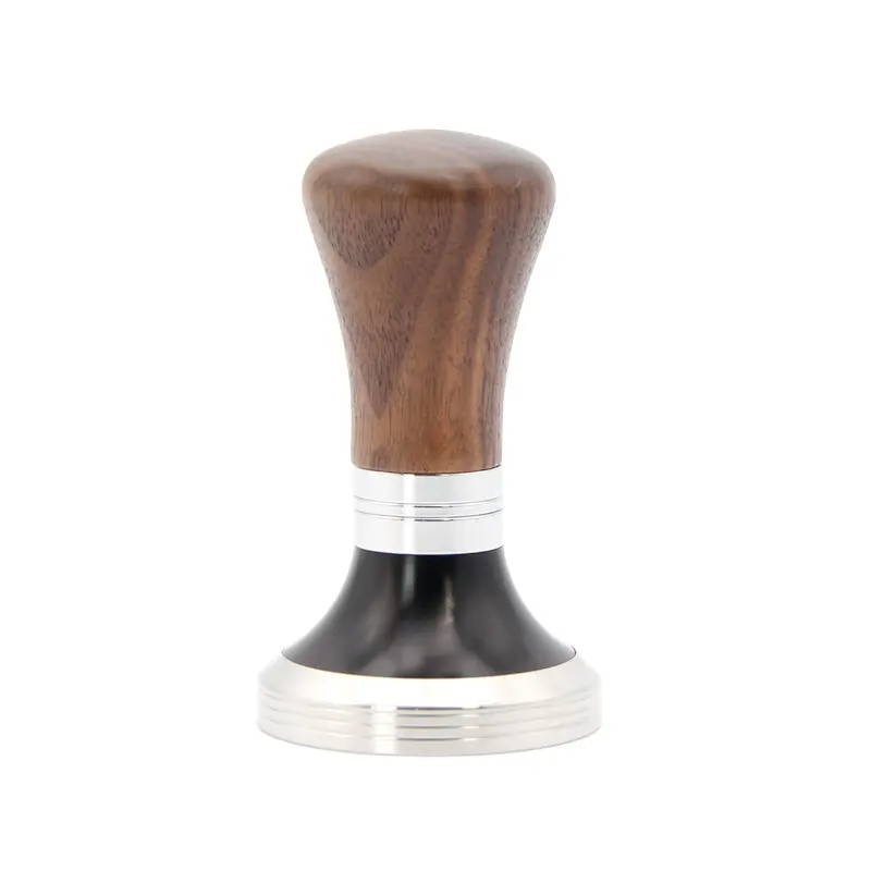New fashion style 51mm 58mm wooden handle Espresso Stainless Steel Coffee tamper