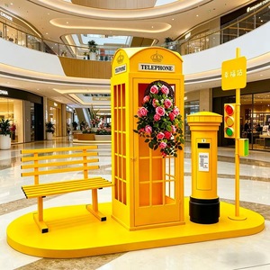 Cabine téléphonique en fer forgé rose, rouge et blanche, faite à la main, pour mariage et décoration de centres commerciaux, <span class=keywords><strong>prix</strong></span> d'usine, bonne <span class=keywords><strong>qualité</strong></span> - Product Image 6