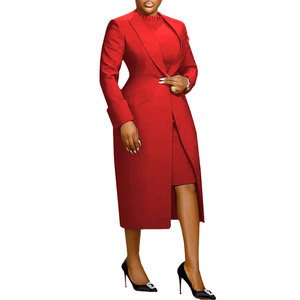 High Quality Business Solid Color Turn-down Collar Back Split Suit 2 Piece <b>Set</b> Fashion - Product Image 5