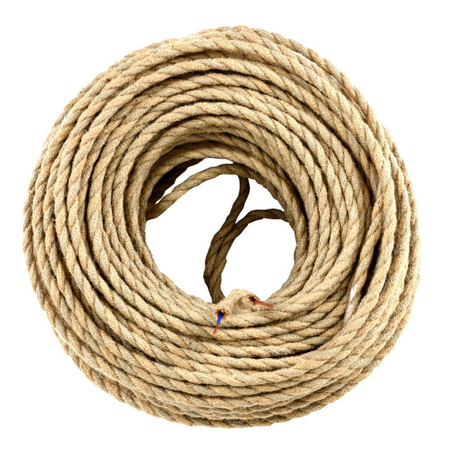 European Standard Double-core Lighting Power Cord Twine Braided Wire 2x0.75mm²