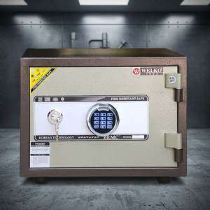 Fire Resistant Safe WELKO S400 FE Brown Key <b>Lock</b> Stainless Steel 1000-1200C Home - Product Image 3
