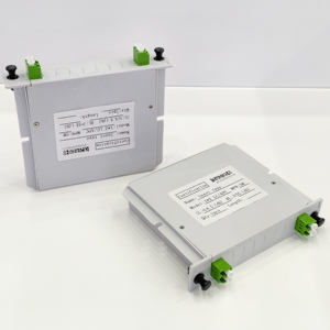 Haute qualité LGX Type 1x2 LC coupleur répartiteur de fibres optiques monomode CATV Cassette Box pour les applications FTTH - Product Image 5