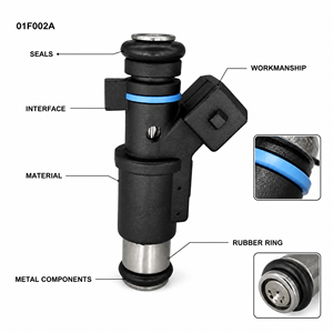 Injecteur de carburant électrique BREMENG OEM 01F002A en alliage d'aluminium, remplacement pour Peugeot 206 307 Citroën C2 <span class=keywords><strong>C3</strong></span> Berlingo - Product Image 3