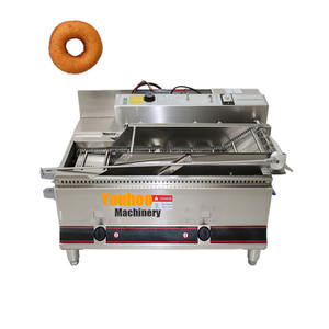 Freidora eléctrica integrada de gas comercial para donas/precio de máquina freidora de donas industrial - Product Image 2