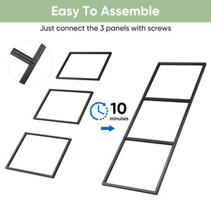Высококачественная 3-панельная стеклянная дверь сарая Простая установка раздвижная система 3-панельная Сращивание Цельный полностью стеклянный комплект оборудования для двери сарая - Product Image 2
