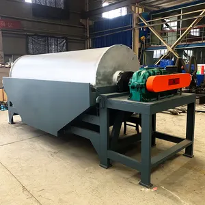 Wet Drum Iron Sand Magnetic Separator Gold Mining Equipment Conveyor Belts Automatic Cleaning Removing Iron Good Resale