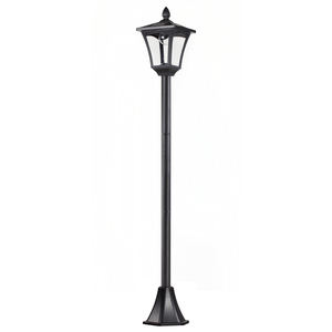 Outsunny Lampadaire extérieur LED à énergie solaire Lampe de jardin Étanche IP44 Lampadaire 18 × 18 × 160cm Noir - Product Image 1