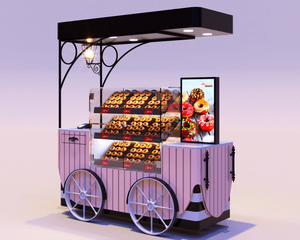 Small Wooden Candy <strong>Cart</strong> for Sale Mobile <strong>Indoor</strong> Outdoor Candy Booth Potable <strong>Food</strong> <strong>Cart</strong> - Product Image 3
