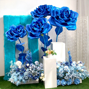<span class=keywords><strong>ดอกไม้</strong></span>โฟมยักษ์สีน้ำเงินพร้อมก้าน <span class=keywords><strong>ดอกไม้</strong></span>ประดิษฐ์จากโฟมตกแต่ง ดอกกุหลาบ สำหรับงานแต่งงาน วันวาเลนไทน์ ตกแต่งหน้าต่างห้างสรรพสินค้า - Product Image 1