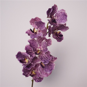 L-R162 Nuevo Arreglo <span class=keywords><strong>de</strong></span> Orquídeas <span class=keywords><strong>Vanda</strong></span> Artificiales <span class=keywords><strong>de</strong></span> Alta Calidad con Tacto Real, Ramo <span class=keywords><strong>de</strong></span> Novia, Decoración Festiva para Fiestas Navideñas - Product Image 5