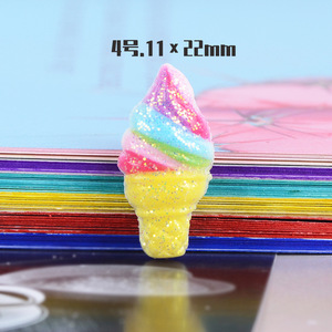 CHENXI Glitter <strong>Unicorn</strong> Rainbow Model Flat Back <strong>Painted</strong> Cartoon Artistic Resin Charms Ornament Scrapbook Bling Holiday Decoration - Product Image 3