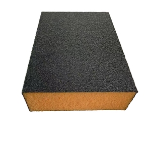 Có thể đảo ngược thô/trung bình/mịn cát bọt Sander bọt biển 60/80/100/120/180/220 Grit khối hình chữ nhật 25mm Độ dày gỗ mài mòn - Product Image 2