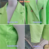 Veste de Costume Printemps Automne pour Femme, Manches Longues, Coupe Ajustée, Boutonnée, Unie, Blazer Décontracté, Style Bureau
