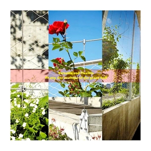 Enrejado de plantas, cuerda tejida, malla, férula de jardín botánico, <span class=keywords><strong>Red</strong></span> de Cable, pared verde, <span class=keywords><strong>red</strong></span> de cuerda de alambre de acero inoxidable - Product Image 1