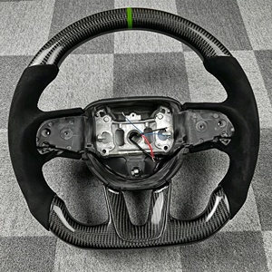 Volant de voiture, fibre de carbone sport noire de haute qualité, adapté à la <span class=keywords><strong>Dodge</strong></span> Challenger SRT <span class=keywords><strong>2015</strong></span> 2016 2017 2018 2019 2020 - Product Image 5