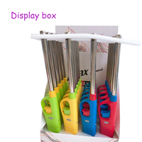 Pistolet d'allumage de barbecue portable classique en plastique, torche de camping extérieure à flamme rechargeable au butane, allume-feu de sécurité