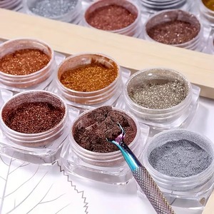 16 Boîtes de Poudre <span class=keywords><strong>à</strong></span> Ongles <span class=keywords><strong>Effet</strong></span> <span class=keywords><strong>Miroir</strong></span> <span class=keywords><strong>Doré</strong></span> Argenté, Poudre Chromée Métallique, Pigment pour Gel Polish, Décoration de Manucure - Product Image 6