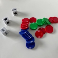 Fournisseur direct d'usine - Dés en plastique noir de 10 mm D20 D6 avec coins et points blancs, logo personnalisé pour plateau à dés de casino et de jeux de société