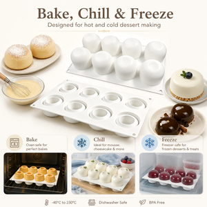 <span class=keywords><strong>Moule</strong></span> en <span class=keywords><strong>Silicone</strong></span> 3D Pomme à Cavités pour Pâtisserie, Gâteaux, Biscuits, Mousses, Fondants, Chocolats et Recettes Fruitées - Product Image 3
