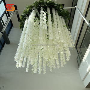 Decoración de Techo para Bodas, Flores Artificiales Redondas de Glicinia Colgantes para Techo de Boda - Product Image 6