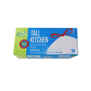 PE túi dây rút tái chế túi rác từ chối bao tải trên cuộn dây rút Thùng rác Thùng rác túi rác trên cuộn - Product Image 5