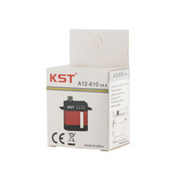Moteur servo DC sans noyau en alliage d'aluminium JX KST A12-610 V8.0 9kg 0.10sec/60degrés à démarrage progressif pour aile de planeur