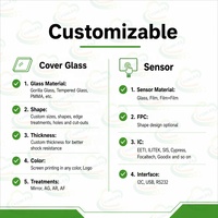 Écran tactile capacitif USB PCAP Yunlea sur mesure, tailles et formes variées (7, 10.1, 15.6, 18.5, 21.5 pouces) pour applications industrielles et domotiques