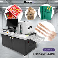 Imprimante numérique à jet d'encre CMYK automatique Renovix Mini Single Pass pour cartes, emballages alimentaires et produits en papier