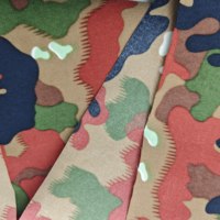 Tissu en nylon 500D TAZ 83 imprimé camouflage alpin, enduit PU, résistant à l'eau, pour sacs à dos et bagages d'extérieur