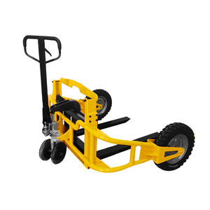 2025 nouveau camion hydraulique manuel tout-terrain avec roues gonflables <span class=keywords><strong>transpalette</strong></span> à jambes larges pour chantiers de construction et utilisation en extérieur - Product Image 4