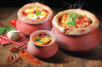 Casserole en terre cuite, bol en terre cuite pour plats mexicains, indiens, coréens, ustensiles de cuisine en terre cuite faits à la main, four en terre cuite, pot à biryani