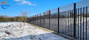 Hércules Pressed Spear Top Fence Aluminio/Acero galvanizado Hierro Seguridad Patio Casa Escuela Fábrica Jardín Césped Puente Cuadrado - Product Image 5