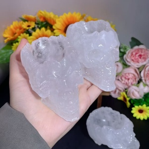 Piedras Preciosas Naturales al por Mayor, Cuencos de Cuarzo Transparente Tallados en Forma de Calavera, Cristal Curativo para Decoración Feng Shui - Product Image 3