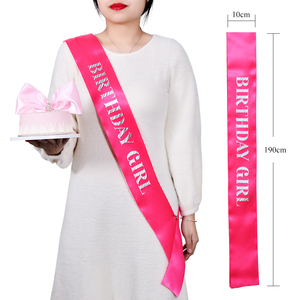 Cinta <span class=keywords><strong>de</strong></span> satén personalizada <span class=keywords><strong>de</strong></span> 4 pulgadas y 100MM, lámina dorada impresa con logotipo para fiesta <span class=keywords><strong>de</strong></span> regalo, desfile <span class=keywords><strong>de</strong></span> Damas - Product Image 5