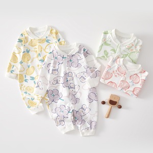 Combinaisons pour bébé en coton pur, bodies pour nouveau-nés, printemps automne, couche de base sans couture, vêtements tricotés unisexes - Product Image 2
