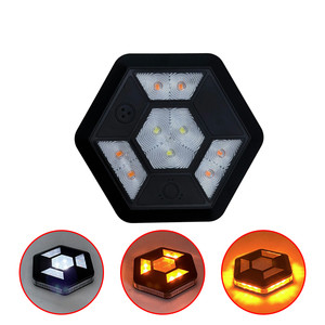 Luz Estroboscópica LED Magnética Cuadrada para Vehículos, ABS IP65, Carga USB, Baliza de Seguridad Vial - Product Image 2