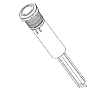 Interrupteur à bouton-poussoir en acier inoxydable 316 avec protection contre les surcharges, 12V 1NO, anneau lumineux pour applications marines, 19mm, interrupteurs étanches IP67