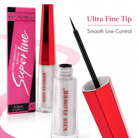 KISS FLOWER Eyeliner Liquide Mat Imperméable Longue Tenue Anti-Bavures Haute Pigmentation Séchage Rapide Précision Marque Privée